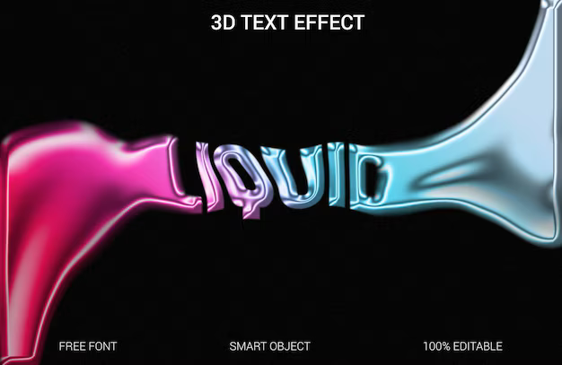 Тянущийся текст в After Effects с помощью эффекта Liquid